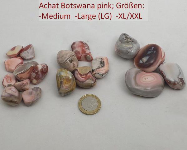 Achat pink, Größe LG, Botswana